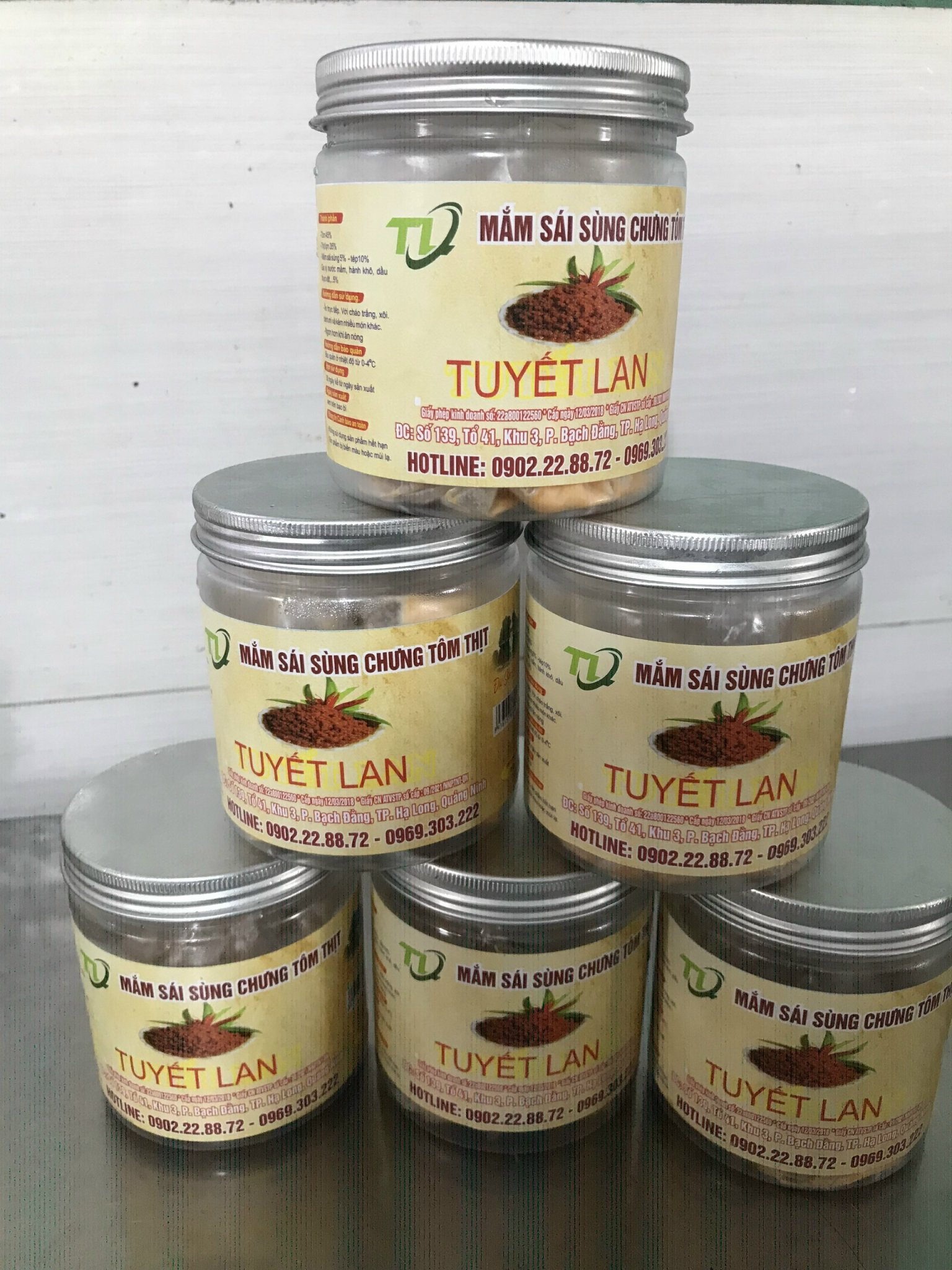 Mắm sá sùng chưng tôm thịt Tuyết Lan